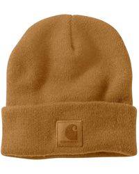 Carhartt - Knit Cuffed Beanie Brown - Lyst