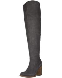 Kelsi Dagger Brooklyn - Logan Over The Knee Boot Graphite 9 Wide - Lyst