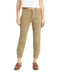 7 For All Mankind - Darted Boyfriend Joggers In Army - Lyst