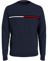 Tommy Hilfiger - Mens M Tommy Flag C-neck Sweater - Lyst