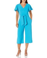 tahari jumpsuit blue