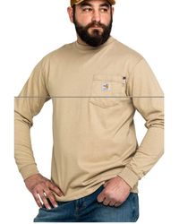 Carhartt - Mens Flame Resistant Force Cotton Long Sleeve Shirt - Lyst