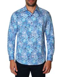 Robert Graham - S Larson Long Sleeve Woven Button Down Shirt - Lyst