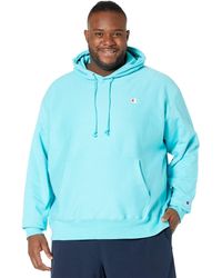Champion - , Reverse Weave Pullover Hooded Sweatshirt, Best Comfortable Hoodies For , Left Chest C, Aquarelle Blue Light-y06145, 3x-large - Lyst