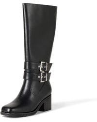 The Drop - Sage Tall Biker Boot With Buckles - Lyst
