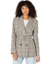 BCBGMAXAZRIA - Relaxed Double Breasted Blazer Long Sleeve Button Front Peak Lapel Jacket - Lyst