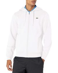 Lacoste - Sport Long Sleeve Fleece Full Zip Hoodie Sweatshirt - Lyst