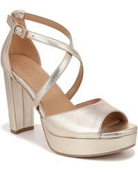 Naturalizer - S Melody Ankle Strap Heeled Dress Sandal Champagne Metallic 7 W - Lyst