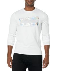Guess - Long Sleeve Crew Neck 1981 Foil Tee - Lyst