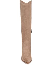 Franco Sarto - Sarto S Ticada Pointed Toe Knee High Boot Oak Light Brown Suede 7.5 M - Lyst