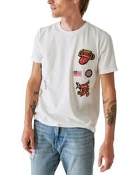 Lucky Brand - Rolling Stones Patch Tee - Lyst