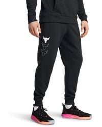 Under Armour - Project Rock Rival Fleece Joggers, - Lyst