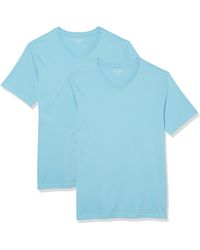 Amazon Essentials - Camiseta de Cuello en Pico de ga Corta y Ajuste Entallado Hombre - Lyst