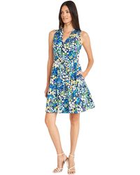 Maggy London - Casual V-neck Sleeveless Floral Mini Pretty Garden Summer Dresses For - Lyst