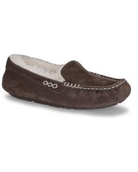 Ugg Suede Ansley Nightfall Women S Slippers In Black Lyst Ugg Suede Ansley Nightfall Women S