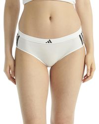 adidas - 3 Stripes Active Essentials Cotton Hipster Underwear - Lyst
