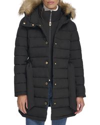 Tommy Hilfiger - Outerwear Long Puffer Coat,black - Lyst