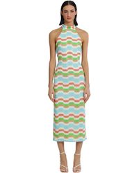 Donna Morgan - Mock Neck Halter Dress Event Party Date Guest Of - Lyst