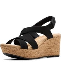 Clarks - Collection Rose Style Wedge Sandal - Lyst