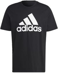 adidas - Tall Size Essentials Single Jersey Big Logo T-shirt - Lyst
