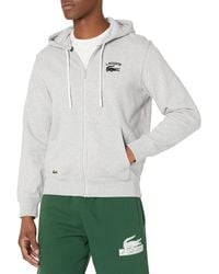 Lacoste - Long Sleeve Classic Fit French Terry Zip-up Hoodie - Lyst