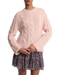 Michael Kors - Cable Knit Alpaca Sweater - Lyst
