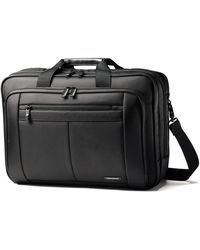 samsonite classic leather toploader briefcase