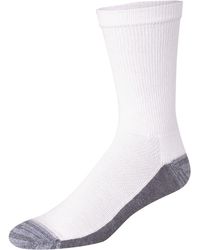 Hanes - , X-temp Cushioned Crew Socks, 12-pack, White, 12-14 - Lyst