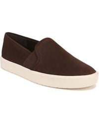 Vince - S Blair Slip On Fashion Sneakers Clove Brown Nubuck 5 M - Lyst