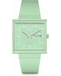 Swatch - Casual Watch Green Bioceramic Quartz What If?...mint - Lyst