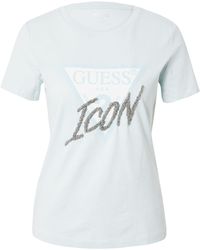 Guess - Womens Short Sleeve Icon Tee Shirt - Lyst
