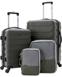 Wrangler - Travelers Club 4 Piece Luggage And Packing Cubes Set - Lyst