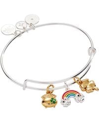 ALEX AND ANI - End Of The Rainbow Multi-charm Bangle - Lyst