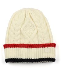 Tommy Hilfiger - Cable With Stripe Cuff Hat - Lyst