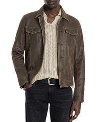 John Varvatos - Andrew Jacket Distressed Brown 46 - Lyst