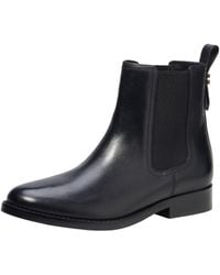 COACH - Maeve Leather Bootie Ankle Boot - Lyst