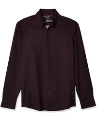 Perry Ellis - Motion Slim Fit Net Long Sleeve Button-down Stretch Shirt - Lyst