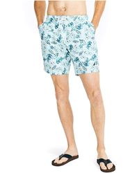 Nautica - Standard Sustainably Crafted 8" Tropical Print Quick-dry Swim - Lyst