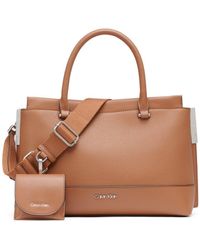 Calvin Klein - Bianca Triple Compartment Satchel - Lyst