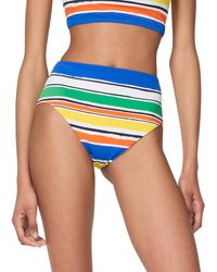 Kate Spade - Ocean Stripe Reversible High Waisted Bikini Bottom - Lyst