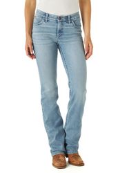 Wrangler - Womens Willow Mid Rise Performance Waist Boot Cut Ultimate Riding Jeans - Lyst