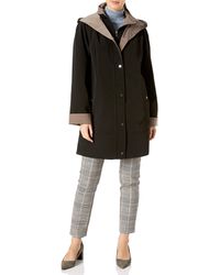 Jones New York - Plus Size Hooded Trench Coat Rain Jacket - Lyst