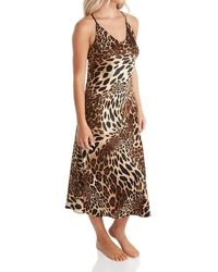 Natori - Luxe Leopard Gown Length 50" - Lyst