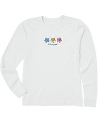 Life Is Good. - . Long Sleeve Crusher Tee Three Daisies - Lyst