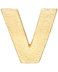 ALEX AND ANI - Initial V Gold Slider Charm - Lyst