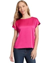 Jones New York - Ss Side Button Blouse - Lyst