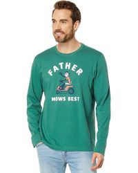 Life Is Good. - Mows Best Crusher Crewneck Father's Day Cotton Graphic Tee - Lyst