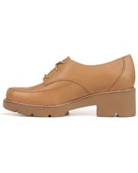 Naturalizer - S Darry Lace Up Lug Sole Oxford Loafers Toffee Brown Leather 10 W - Lyst