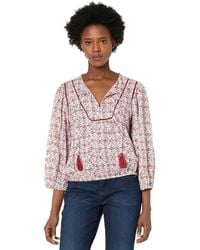 Lucky Brand - Floral Peasant Top - Lyst
