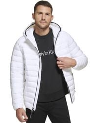 Calvin Klein - Ultra Light Water Resistant Hooded Puffer Jacket - Lyst